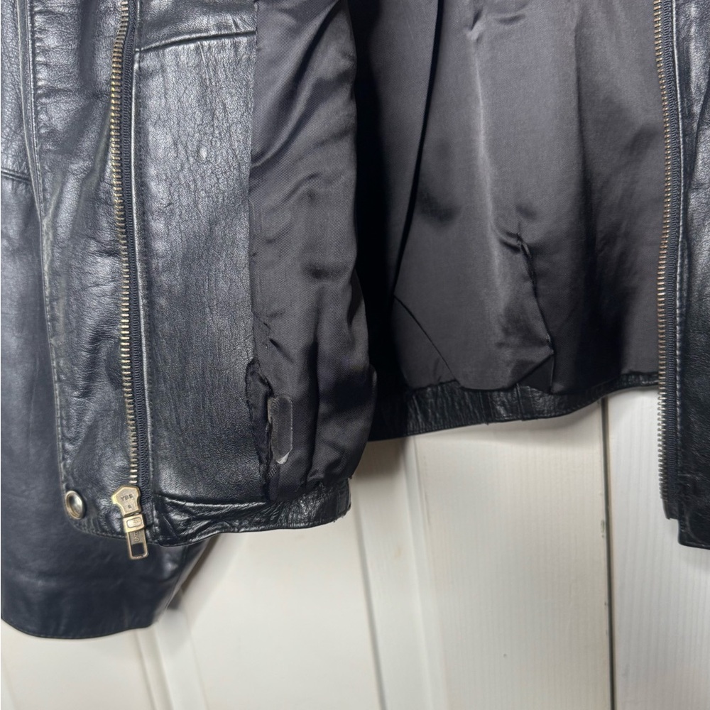 BP Classic Black Leather Jacket - Picture 12 of 16